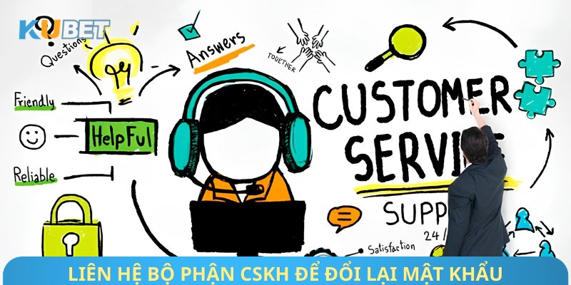 Liên hệ bộ phận CSKH để đổi lại mật khẩu