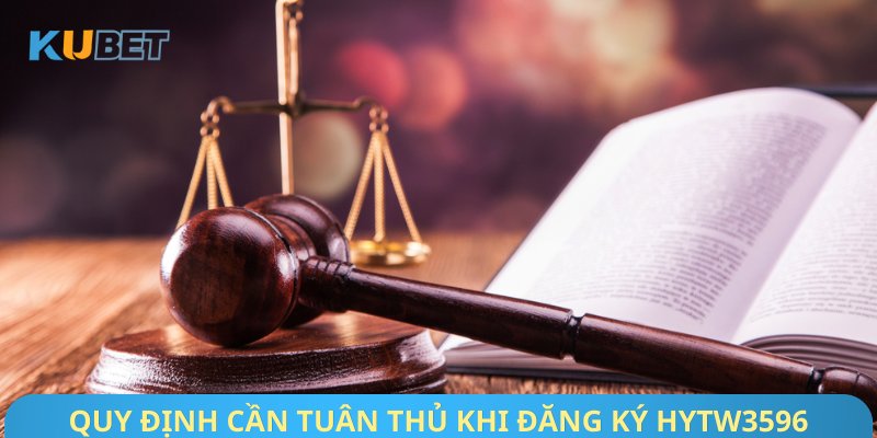 Quy định cần tuân thủ khi đăng ký Hytw3596